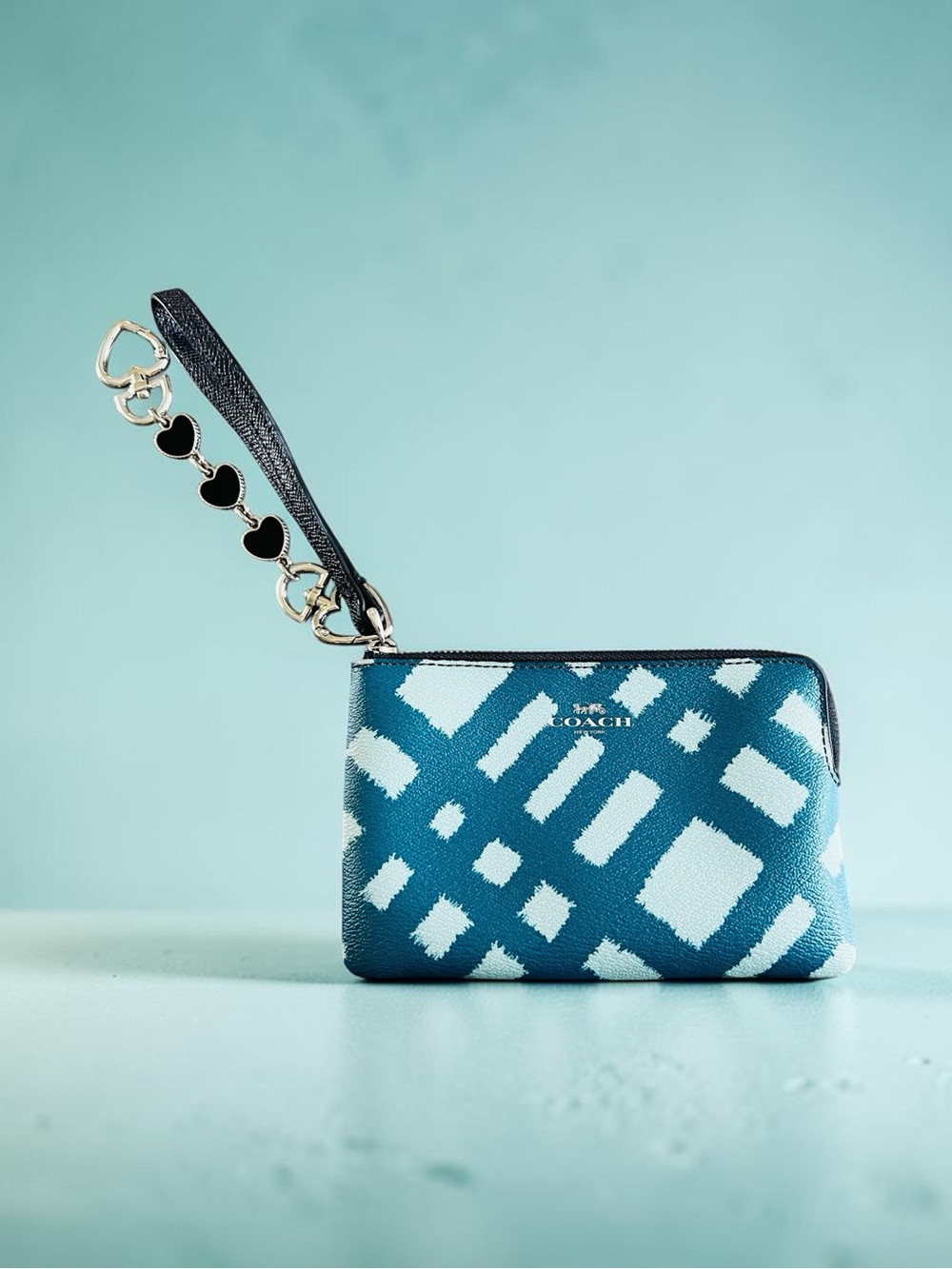 Coach Wild Plaid Wristlet - (READ)